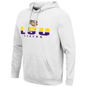 NWT LSU Tigers Colosseum Lantern White Pullover Hoodie~Large~$60